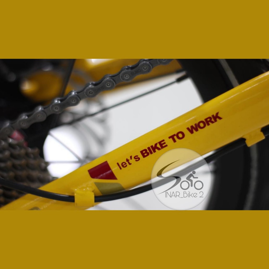 Sepeda Lipat Element Troy X 10 Edisi Bike To Work Batik