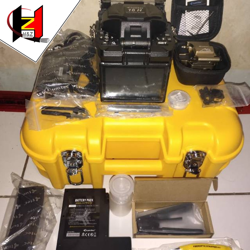 Splicer Tumtec 16H/Fusion Splicer Tumtec FST 16H/Alat Sambung Fiber Optik FTTH