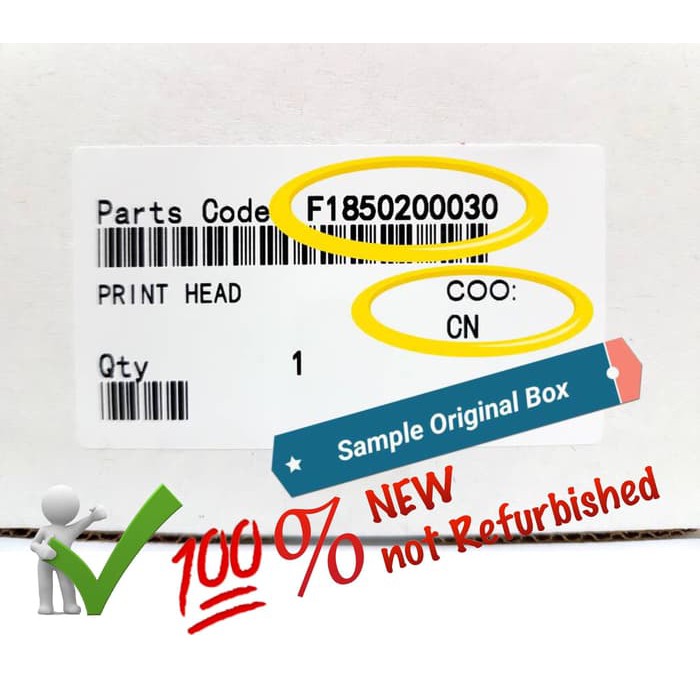 Print Head EPSON L1300 L 1300 L-1300 Ori New Box