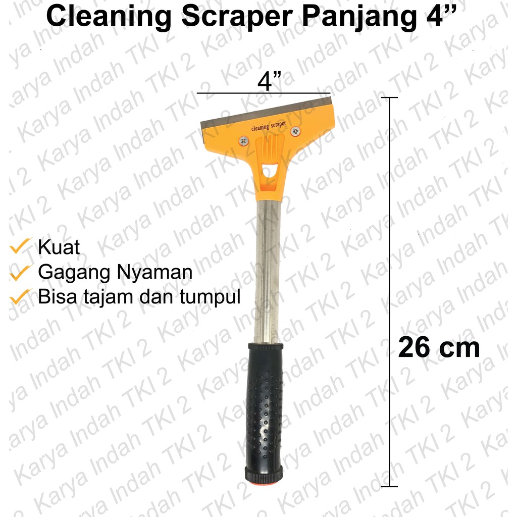 Jual Scraper 4 Inch Kape Gagang Panjang Paint Remover Tajam Tumpul