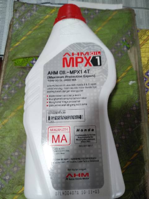 Oli mesin honda 4tax mpx 1 1 liter..for all honda