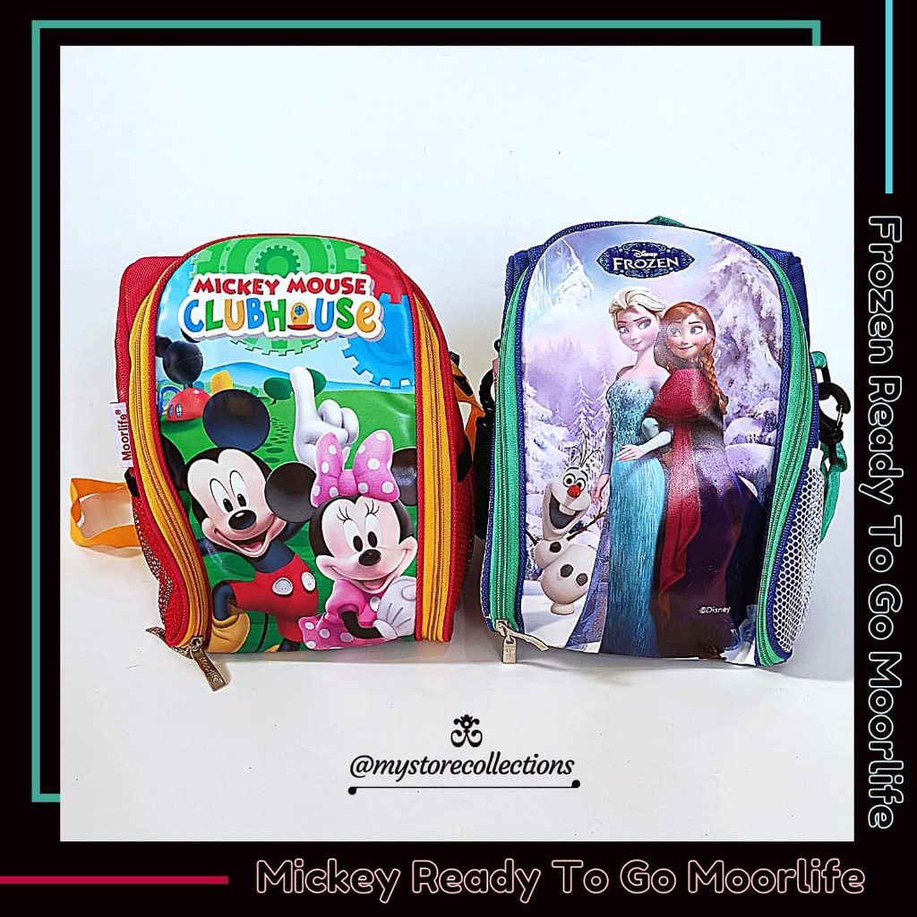 Mickey & Frozen Ready To Go • Kiddie Bag MOORLIFE ( Tas )