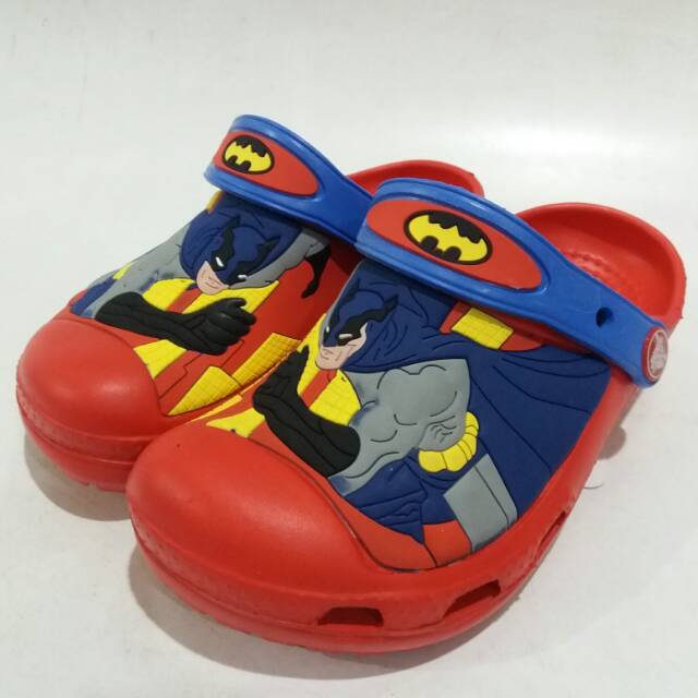 Sandal crocs anak custom clog batman sandal berkarakter lucu