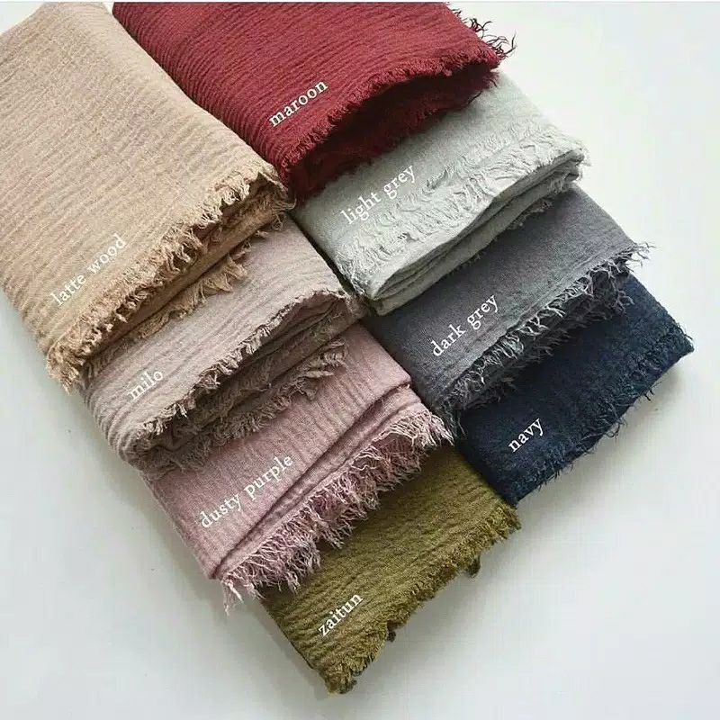 Pashmina Cringkle | Pashmina kusut Azara Original  180x100