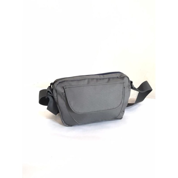 slimbag polos abu (grey) original premium polos/ tas slempang polos stylish unisex abu abu