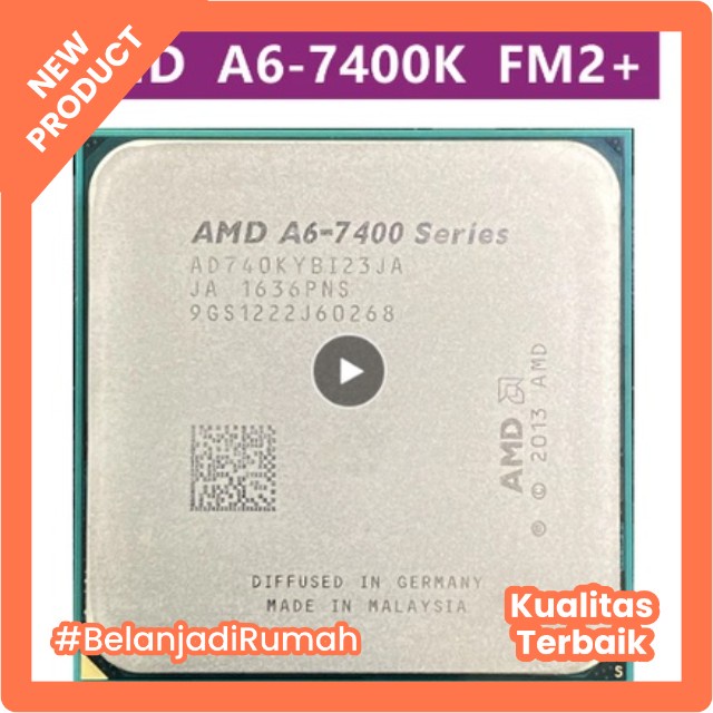 Prosesor AMD FM2+ A6-7400 A6-7400K 3.5GHz GPU R5 A6 7400K A6 7400