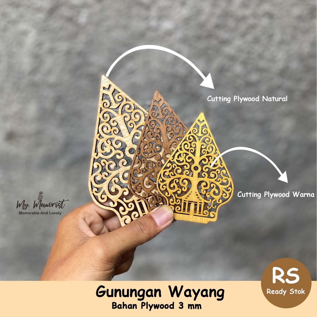 Gunungan Wayang Chipboard Kayu Plywood / Triplex / Dekorasi / Mahar / Seserahan