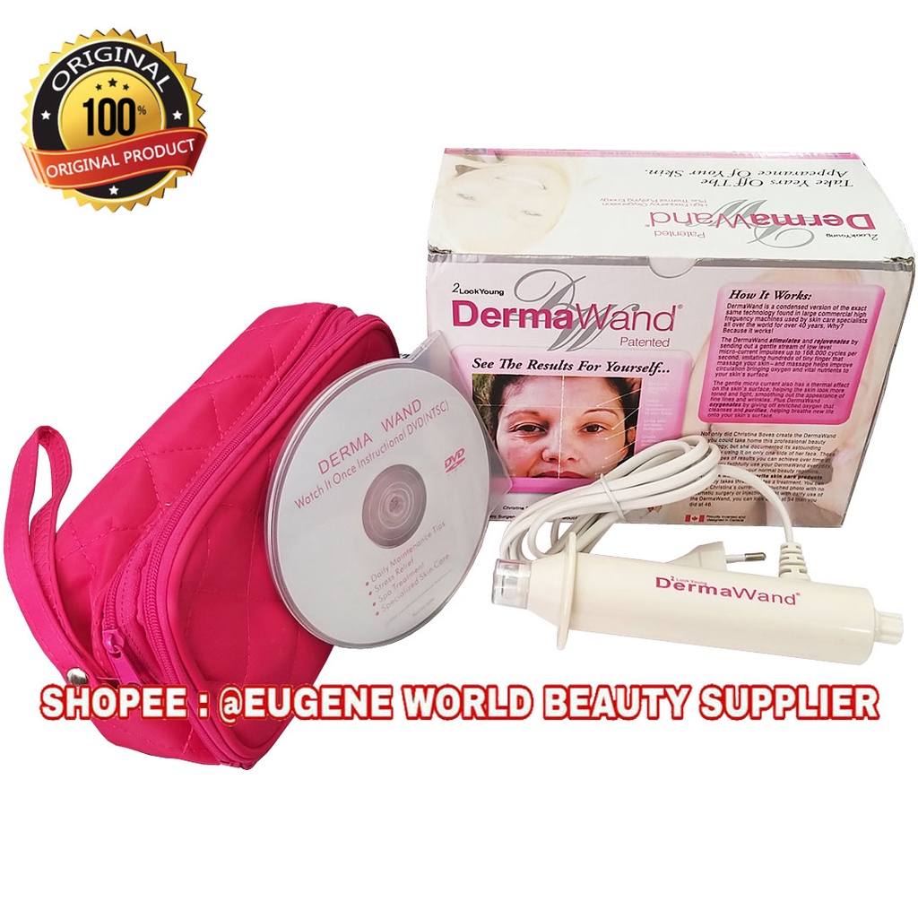(100% ORIGINAL) DERMAWAND ASLI/ DERMA WAND ORIGINAL/ ALAT SETRIKA WAJAH ALAT PENGHILANG KERUTAN KERI