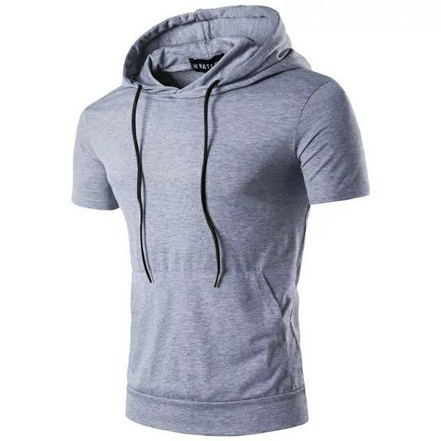 MAGICSHOPP Sweater hoodie CAVEL / Sweater hoodie pria lengan pendek / fashion pria