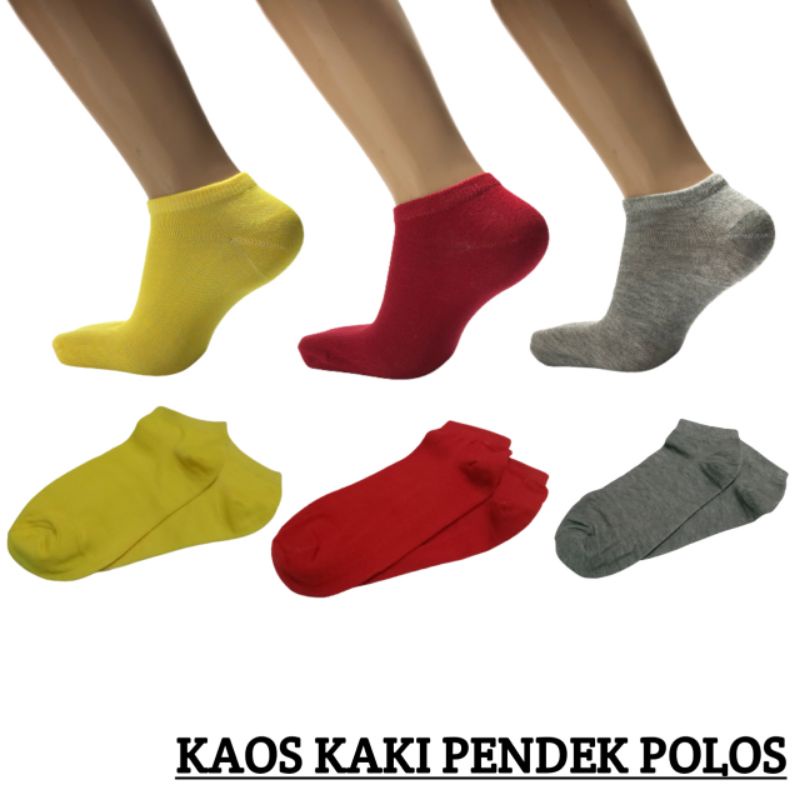 Kaos Kaki Pendek Polos / Kaos kaki unisex