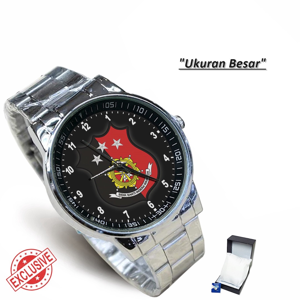 Jam Tangan Rantai Couple POLRI RESMOB - 2 (Limited Edition)