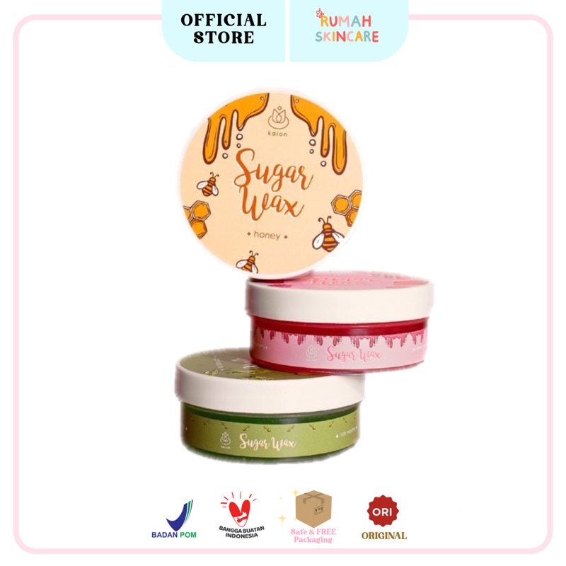 KALON (𝗕𝗣𝗢𝗠) 350gr Sugar Wax With New Strong Formula | Waxing Ketiak | Waxing Kit | Penghilang Bulu Kaki Tangan Ketiak | Waxing Bulu Ketiak Kaki Tangan | Hair Removal | Perontok Bulu Pencabut Bulu