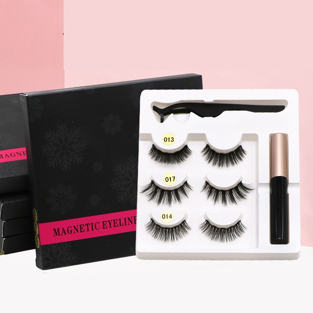 MEYL magnetic eyeliner eyelash set 3 pasang bulu mata palsu magnet waterproof glamnetic