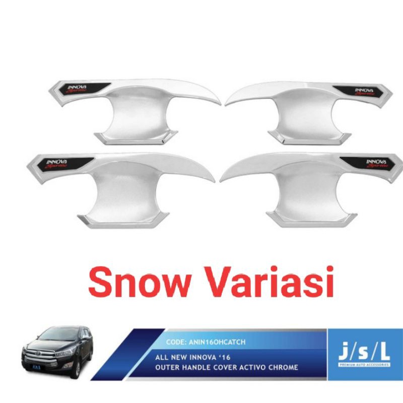 New Innova 2016 mangkok pintu outer handle cover Activo chrome JSL