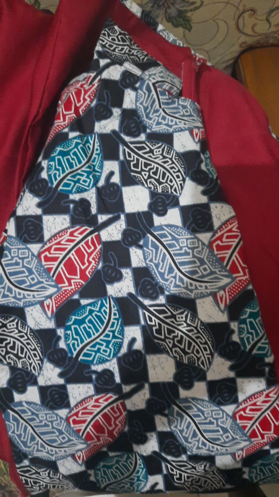 Batik Tunik Shibori Jumputan Terbaru Size S-3l / Hrb026 Yelbor Navbor / Biru Putih / Original..