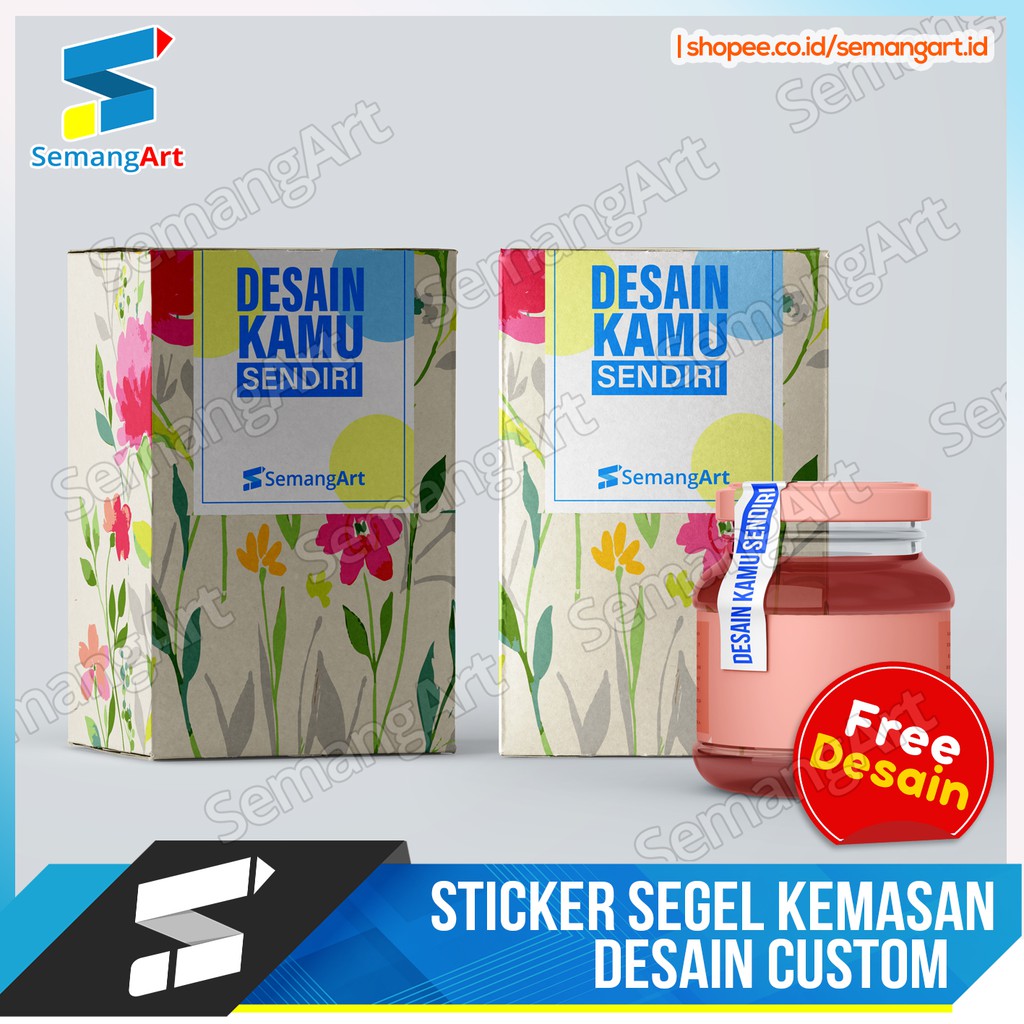 

Stiker segel sticker seal label kemasan produk