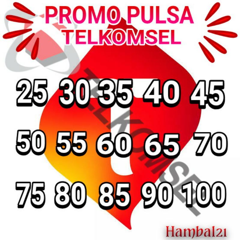 *PROMO PULSA TELKOMSEL murah * PULSA TRANSFER TELKOMSEL SIMPATI AS LOOP MURAH 25-100
