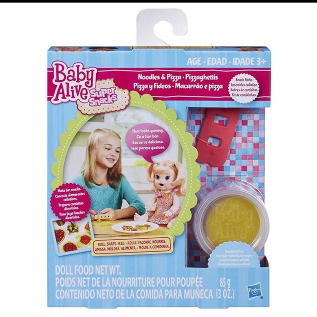 Baby Alive Super Snacks Noodles & Pizza Doll Food Refill Pack