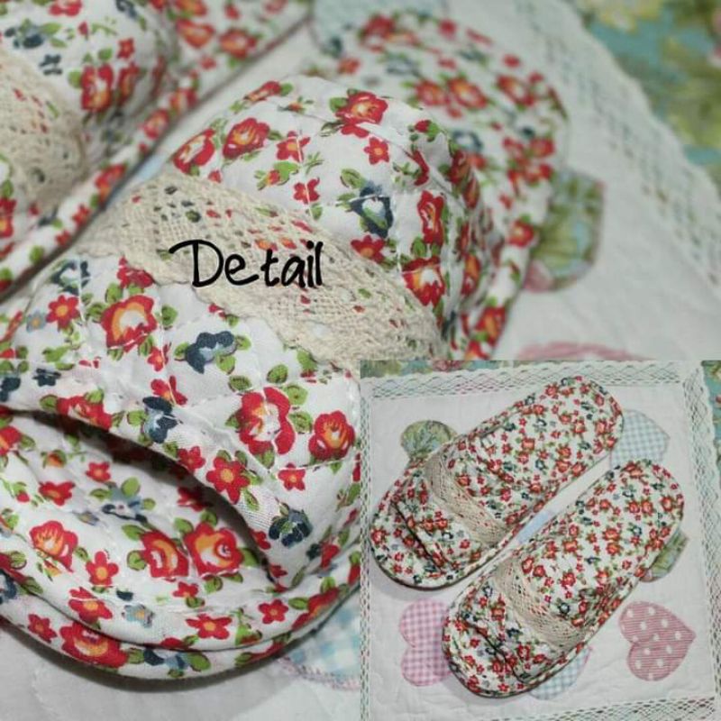 sandal rumah empuk nyaman lembut ringan sandal rumah kain empuk anti slip sandal kain selop
