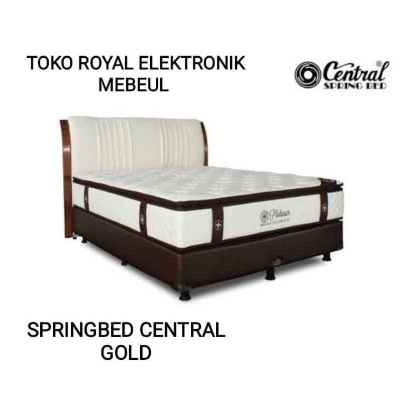 1set Springbed Central Premium GOLD ukuran 160x200x35 plus dan 180x200x35 divan oscar untuk wilayah 