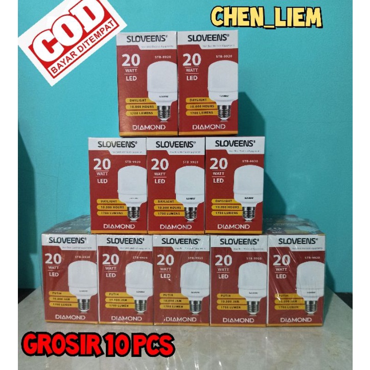 Paket 10pcs Lampu Led 20watt kapsul/Sloveens Daimond 20watt