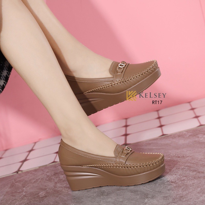 (GRATIS ALAS KAKI) RESTOCK!! NICOLE SEPATU WEDGES 6,5CM WANITA KELSEY RT17 SEPATU KERJA WANITA