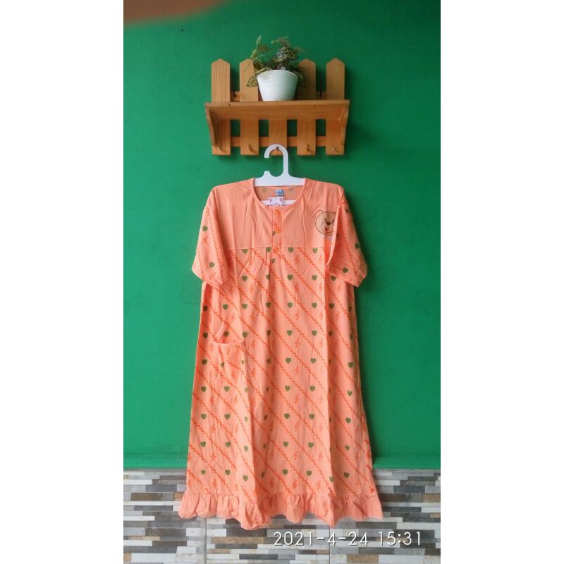 DASTER jumbo PRISILA LD125 bahan kaos nyaman adem-Oren