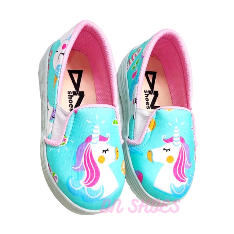 Sepatu anak perempuan motif unicorn tosca cute