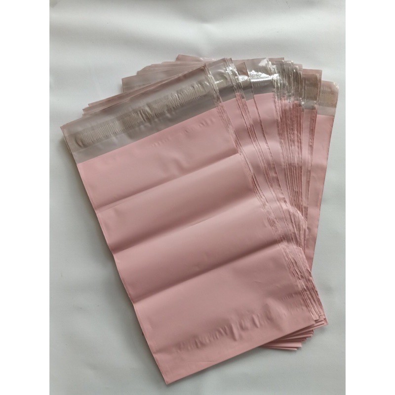 

ROSE GOLD 100 lembar Plastik packing Polymailer 17x30 DUSTY / soft Pink Kualitas Bagus TERMURAH