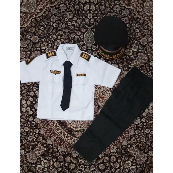 Setelan baju pilot anak / baju profesi anak / anak laki laki