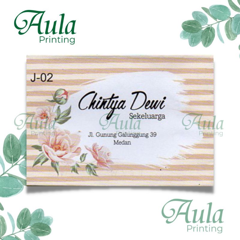 

Amplop Juwara Sumbangan Motif Cetak Nama J-02