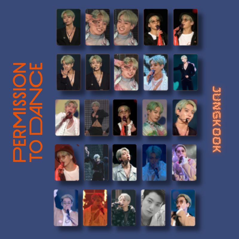 BTS PERMISSION TO DANCE PTD LIVE CONCERT KONSER ONLINE PHOTOCARD ON STAGE