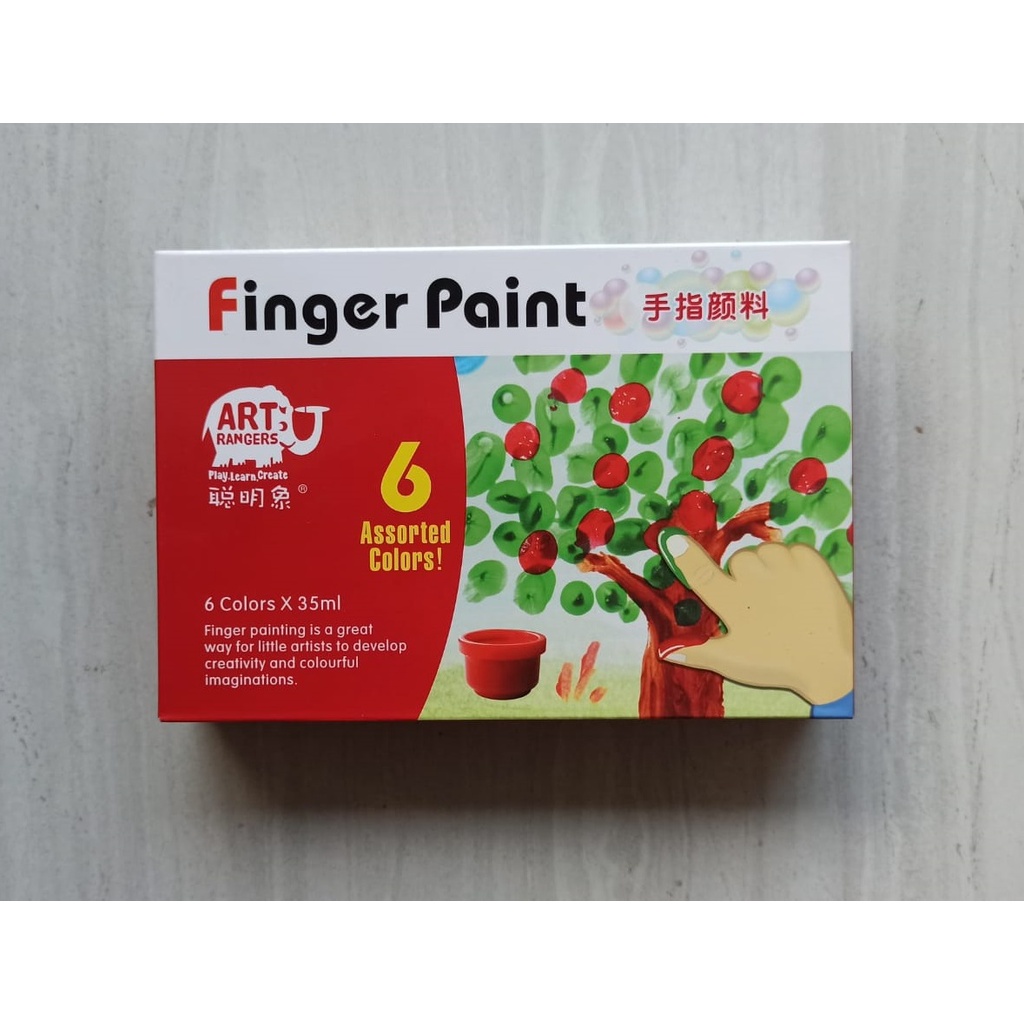 

Finger Paint - Pasta Warna Cat Air non toxic kualitas bagus isi 4 dan isi 6