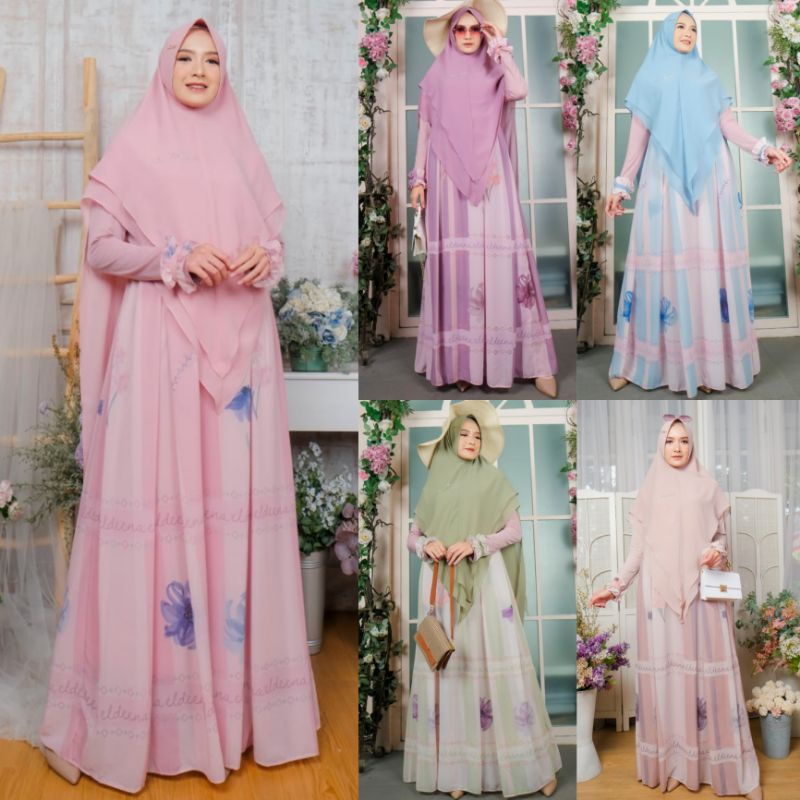 GAMIS MOTIF SET SYARI - SERLOTA BY KANAYA/ELDEENA