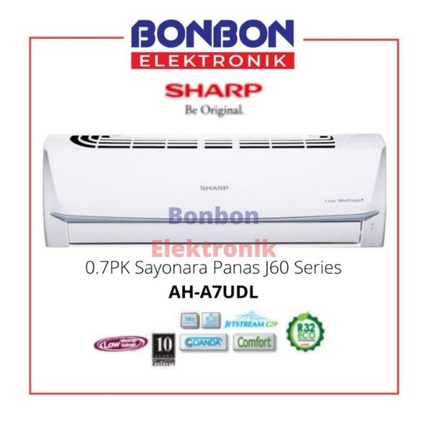 Sharp AC 3/4PK Low Watt AH-A7UDL / 0.7PK AHA7UDL Sayonara Panas J60