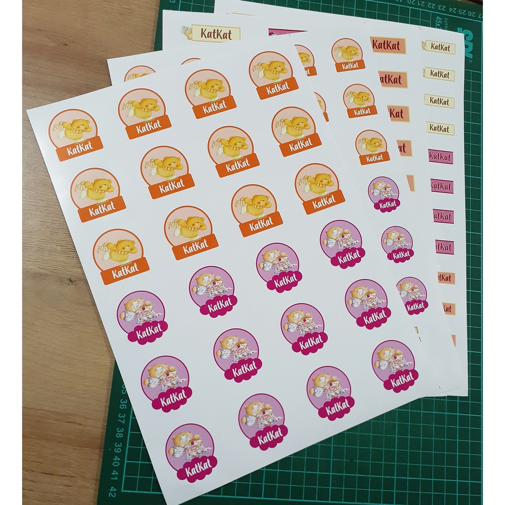 

192pcs Stiker Label Nama Kekinian Tahan Air & Anti Luntur untuk Umum Tema Forever Friends