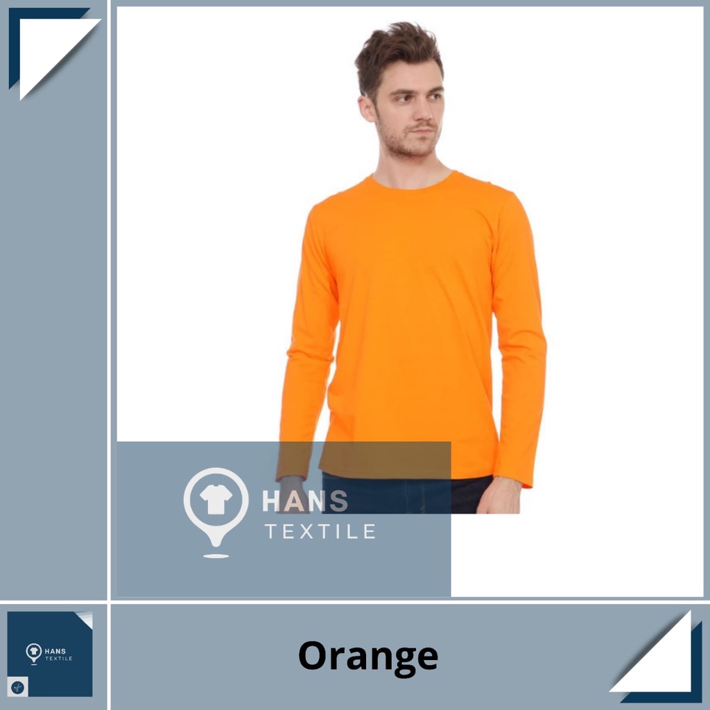 Kaos Polos Lengan Panjang Cotton Combed 30s / Cotton Combed 30s / Kaos Polos / Kaos