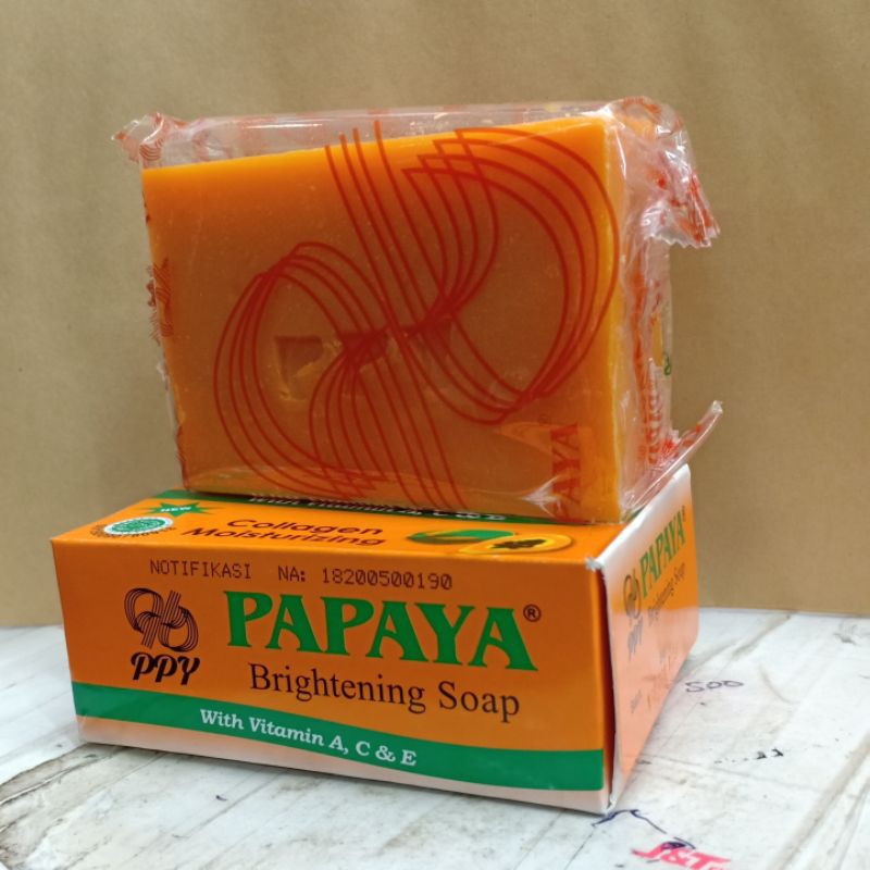 Sabun PPY Baru // Soap SJA Papaya Collagen Brightening 135.gr