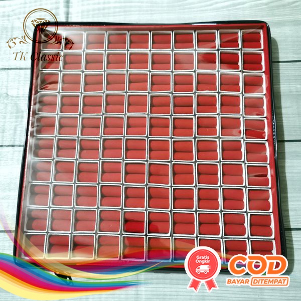 Kotak Cincin Batu Permata Box Isi 100 Type Resleting