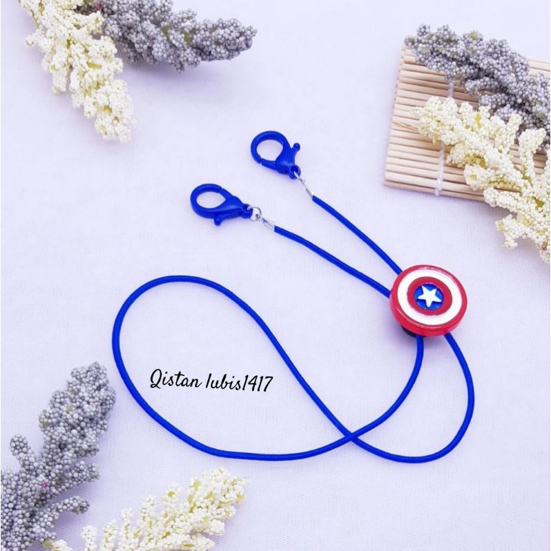 Strap masker 2in1 Clay super Hero costum nama beli 10 free 2