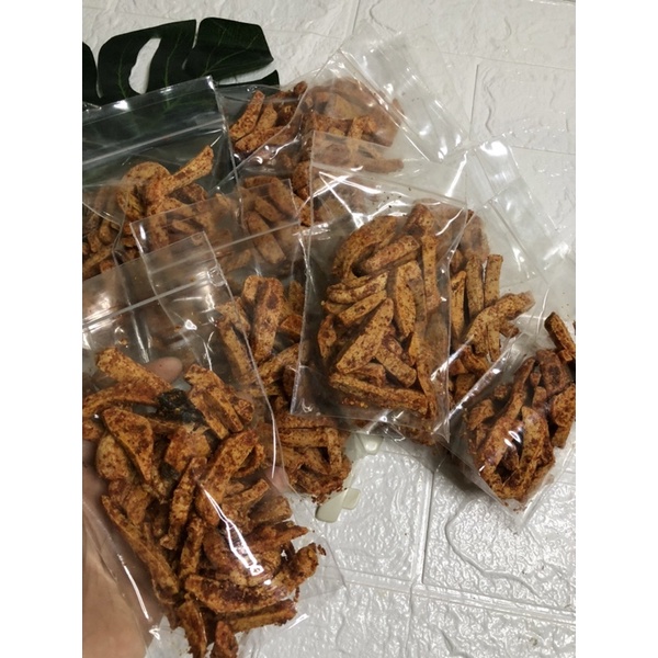 

Basreng Pedas bumbu basah daun jeruk