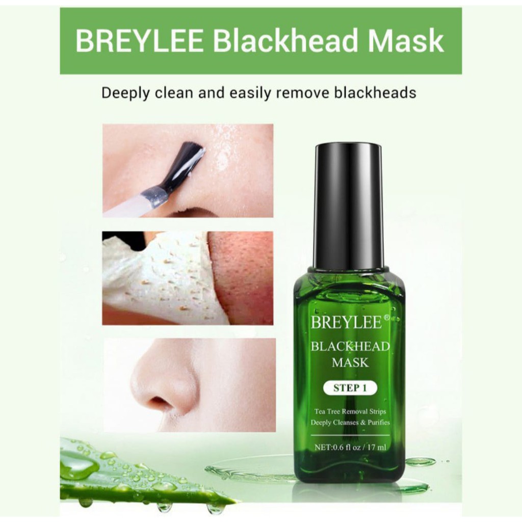 Breylee Pengangkat Komedo Breylee Step 1 Blackhead Masker Breylee Step 2 Pore Minimizer Serum