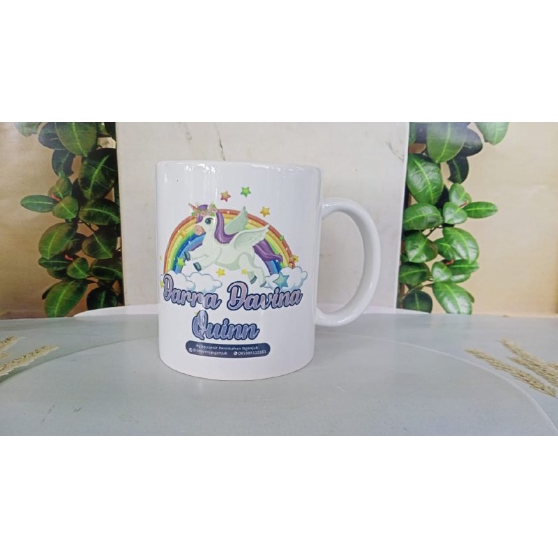 Mug Putih Printing Import Super White SNI