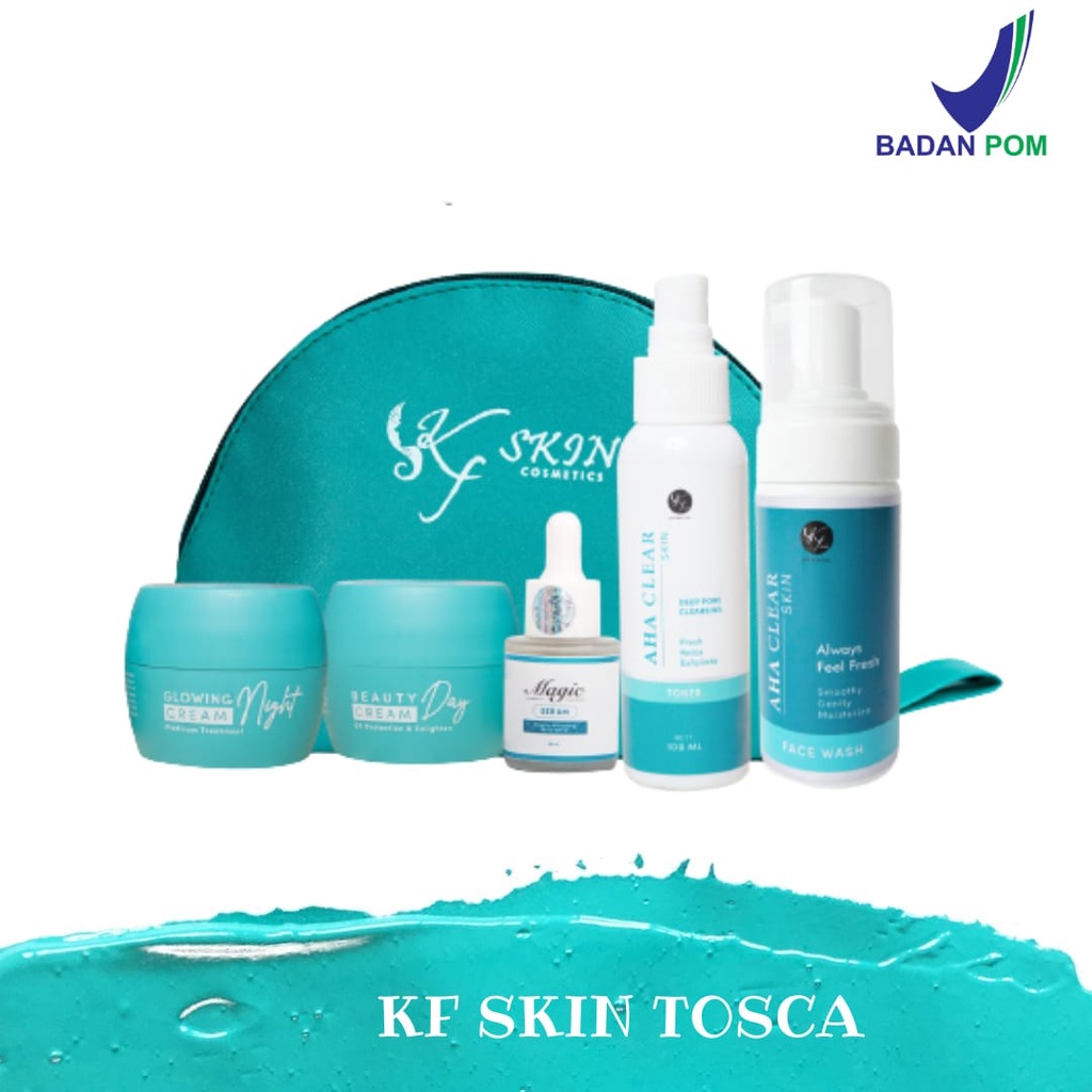 Paket KFSKIN TOSCA (Acne/Shining/Darkspot) NEW PAKET GLOWING TOSCA BY KFSKIN COSMETICS