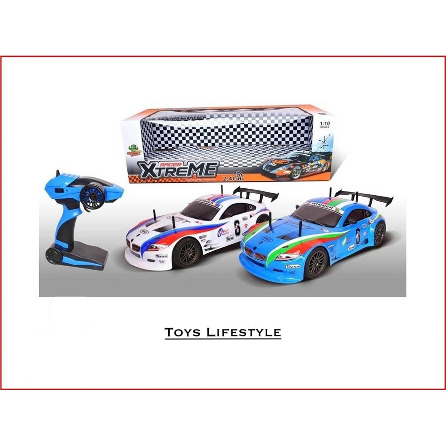 Mainan Mobil Remote Control BMW Z4 M Motorsport Skala 1:10 (Biru)