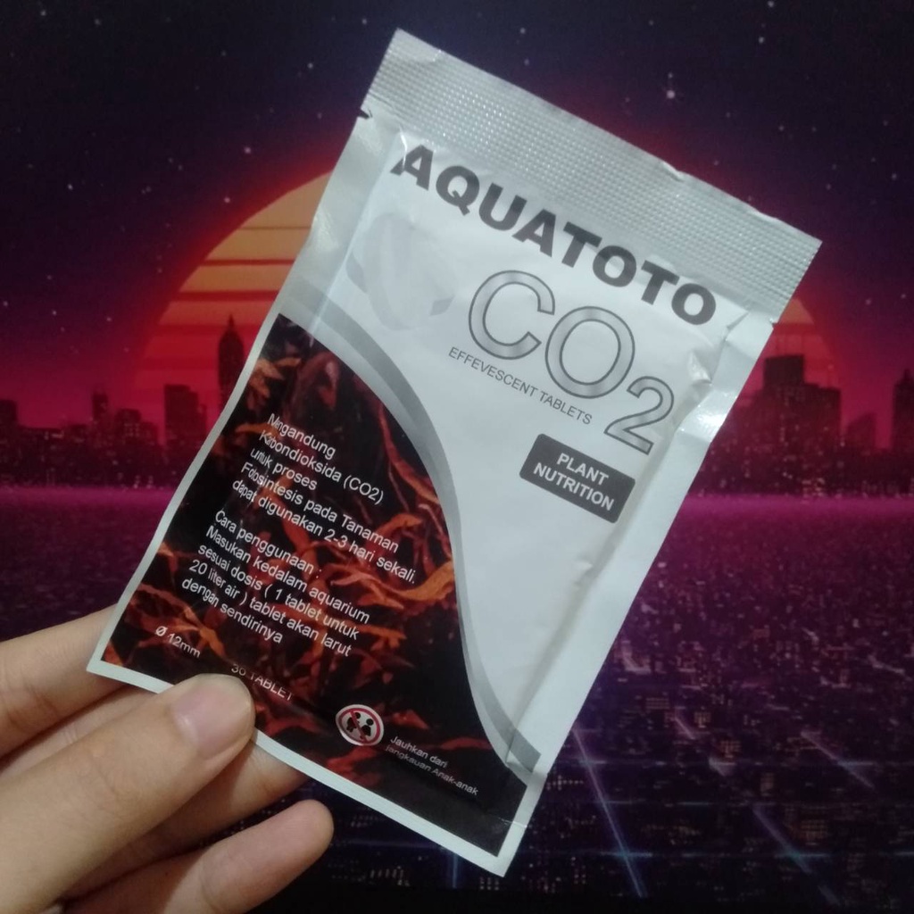 AQUATOTO CO 2 TABLET PLANT NUTRITION ISI 30 TABLET TANAMAN AQUASCAPE