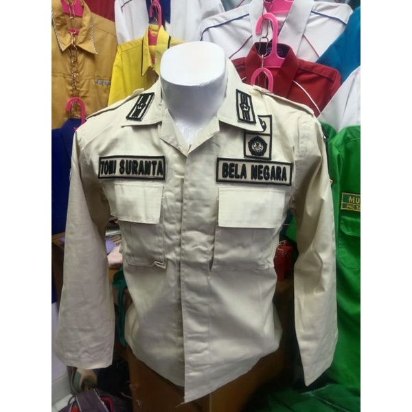 seragam kemeja PDL KEMHAN + celana seragam Kemhan PDL satu stel
