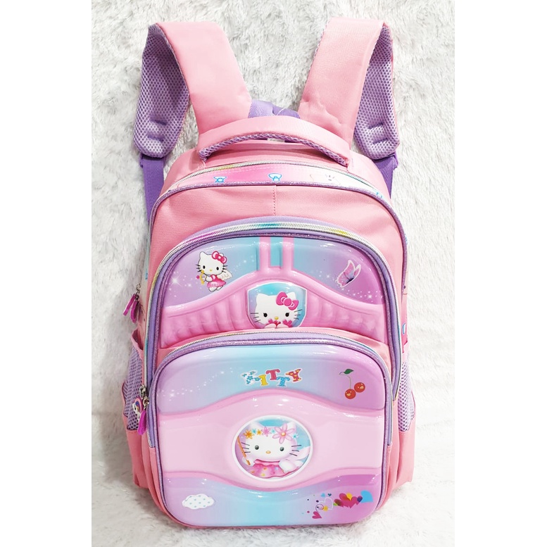 SALE 10.10 TAS RANSEL ANAK PEREMPUAN SEKOLAH SD GAMBAR KUDA PONY SUN 4Resleting dan 3 Resleting IMPORT ( Pilihan Varian sun odet dino Dinosourus Ice Cream )