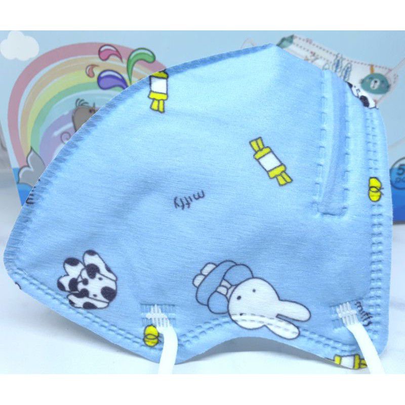 0Masker Anak KN95 Motif Karakter Warna 5ply Medis BFE 99.5% Surgical Mask Premium