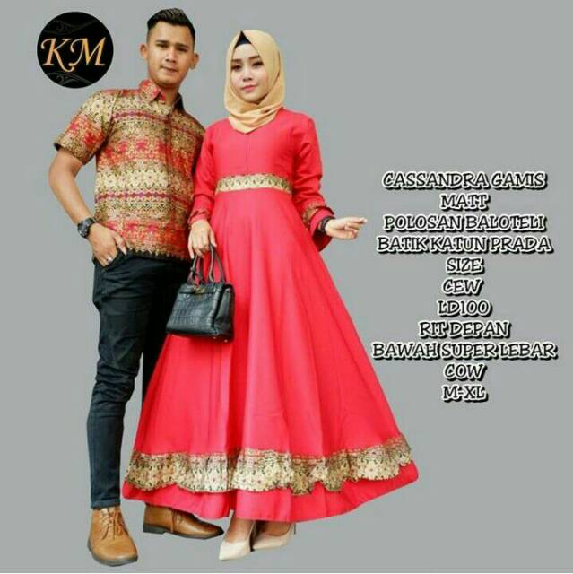 GROSIR BATIK COUPLE CASSANDRA GAMIS